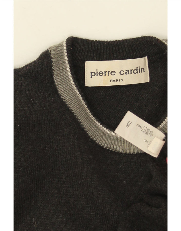 PIERRE CARDIN Maglione maglione girocollo da uomo grigio medio color block