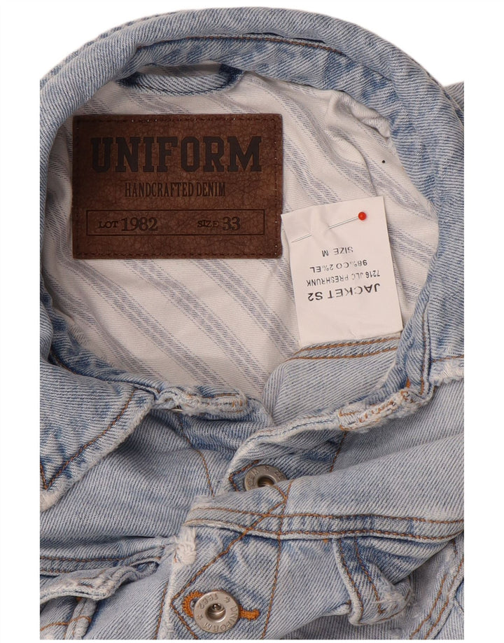 Giacca di jeans da uomo uniforme UK 38 Cotone blu medio
