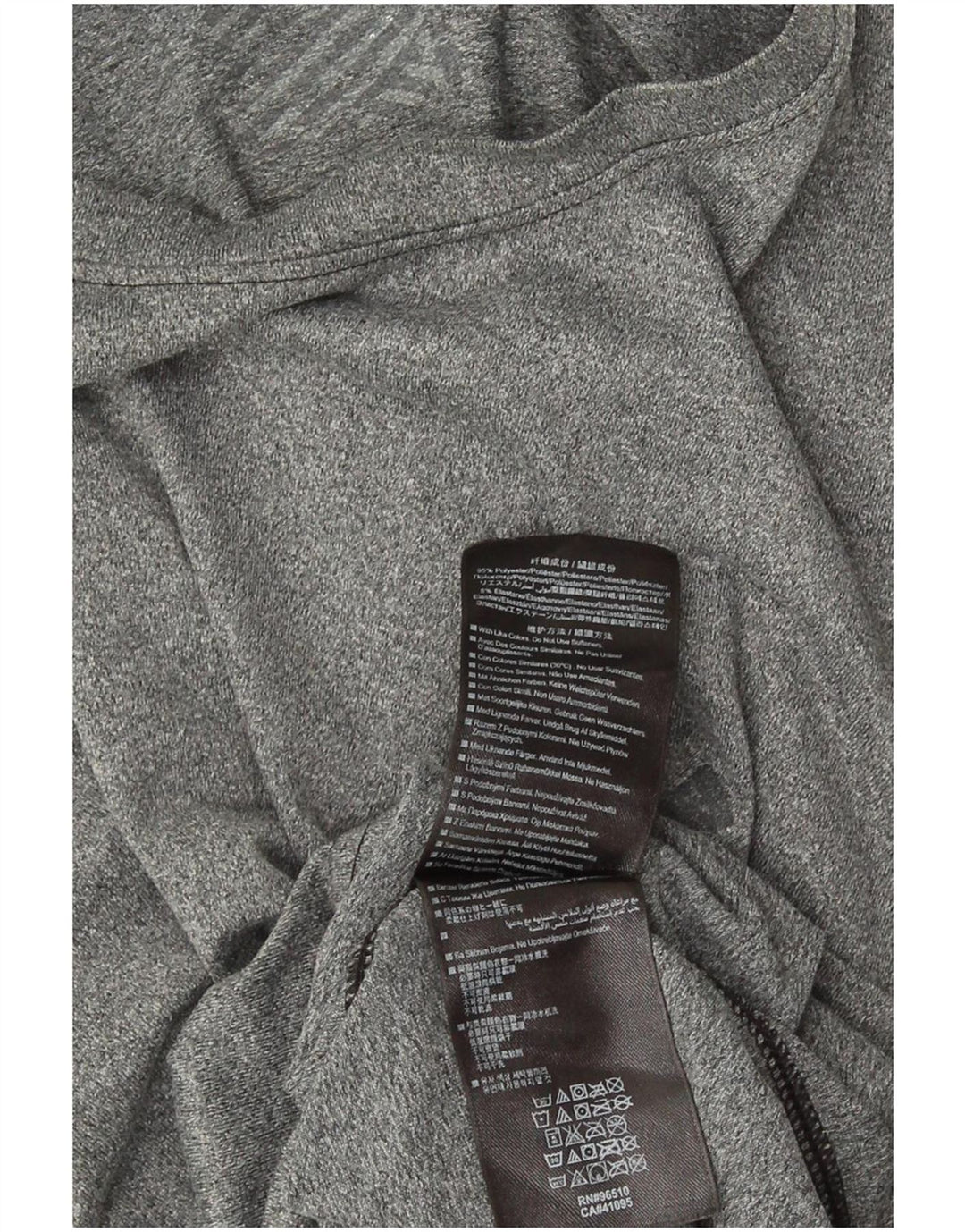 Maglia Under Armour da uomo Cold Gear a maniche lunghe in poliestere grigio medio