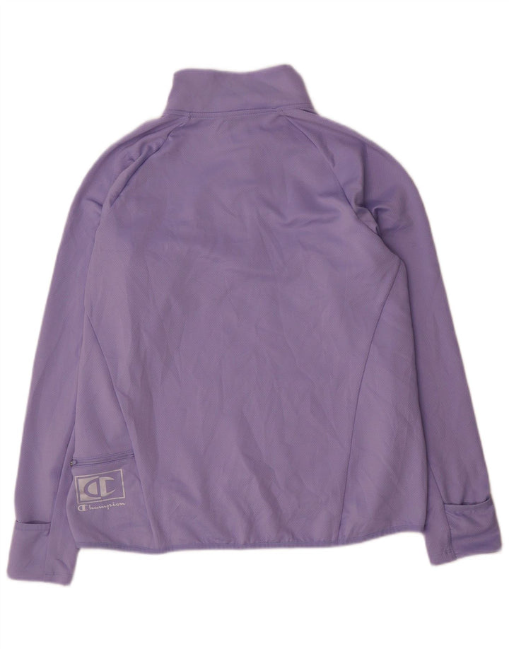 Top da tuta da donna con collo e zip Champion, taglia UK 16, grande, viola