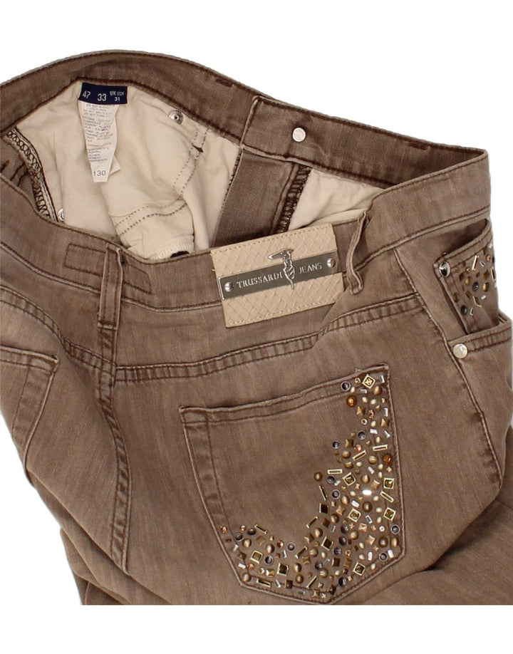 TRUSSARDI Womens Slim Jeans W31 L29  Grey Cotton Vintage Trussardi and Second-Hand Trussardi from Messina Hembry 