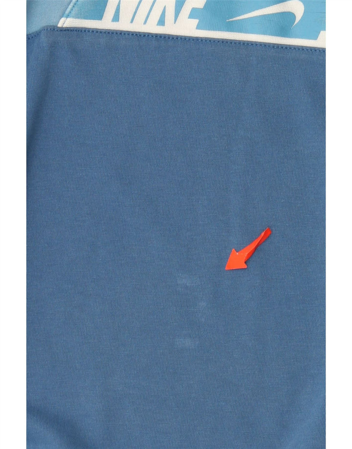 T-shirt grafica da uomo Nike Top in cotone blu medio