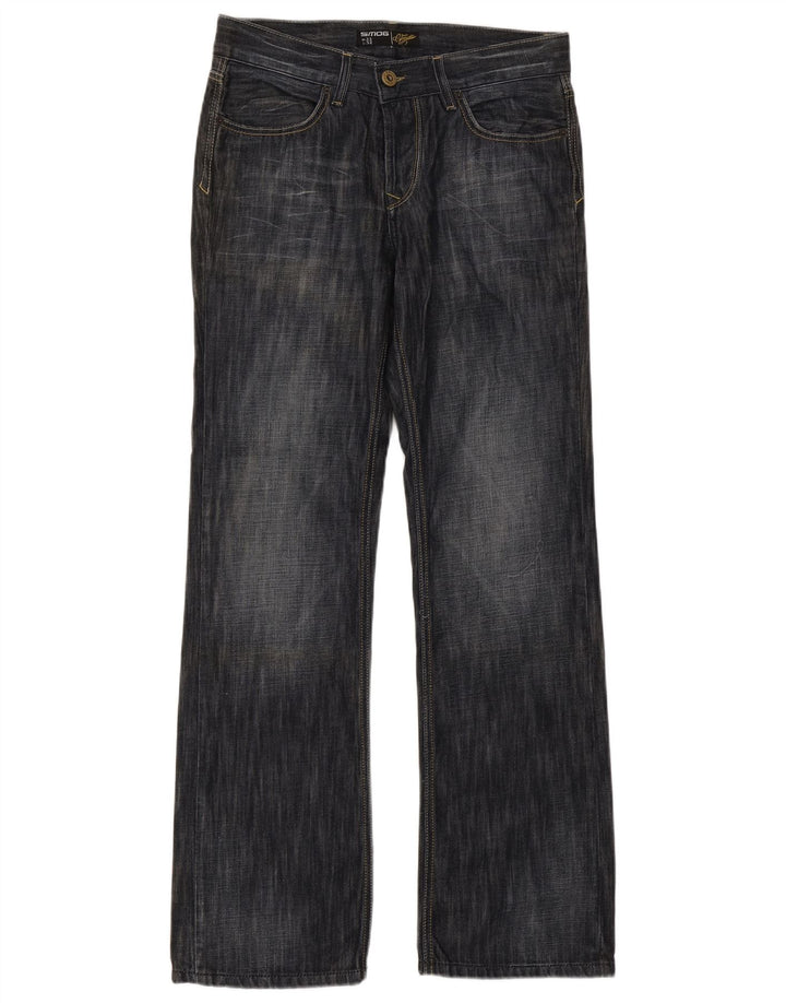 Jeans Bootcut da uomo Smog W32 L34 Blu Navy