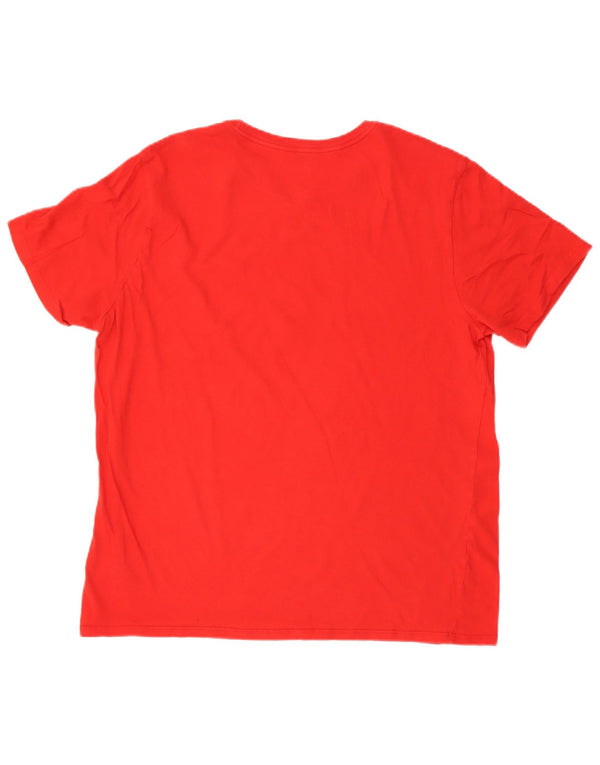 T-shirt grafica da uomo Nike Top XL in cotone rosso