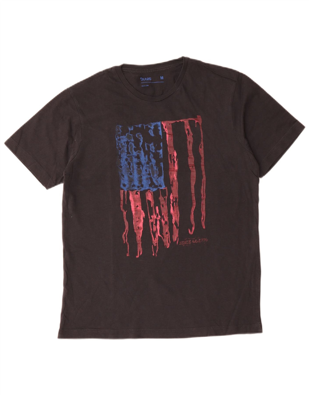 T-shirt grafica da uomo Jules Top in cotone grigio medio