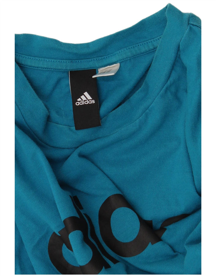 Maglietta grafica da uomo Adidas Top grande blu