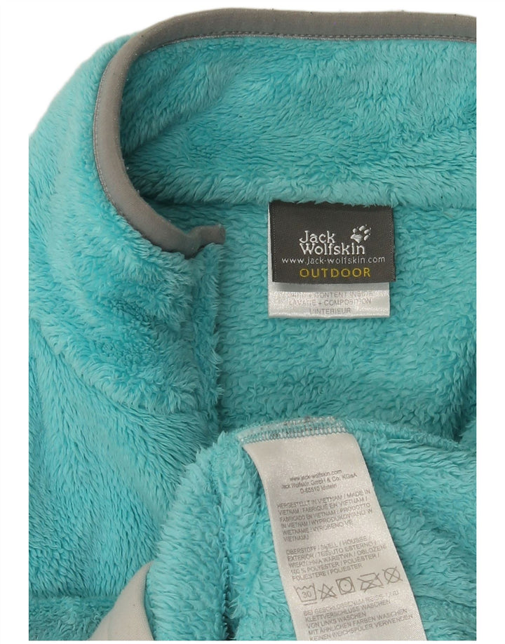 Giacca in pile da donna Jack Wolfskin UK 14 poliestere blu medio