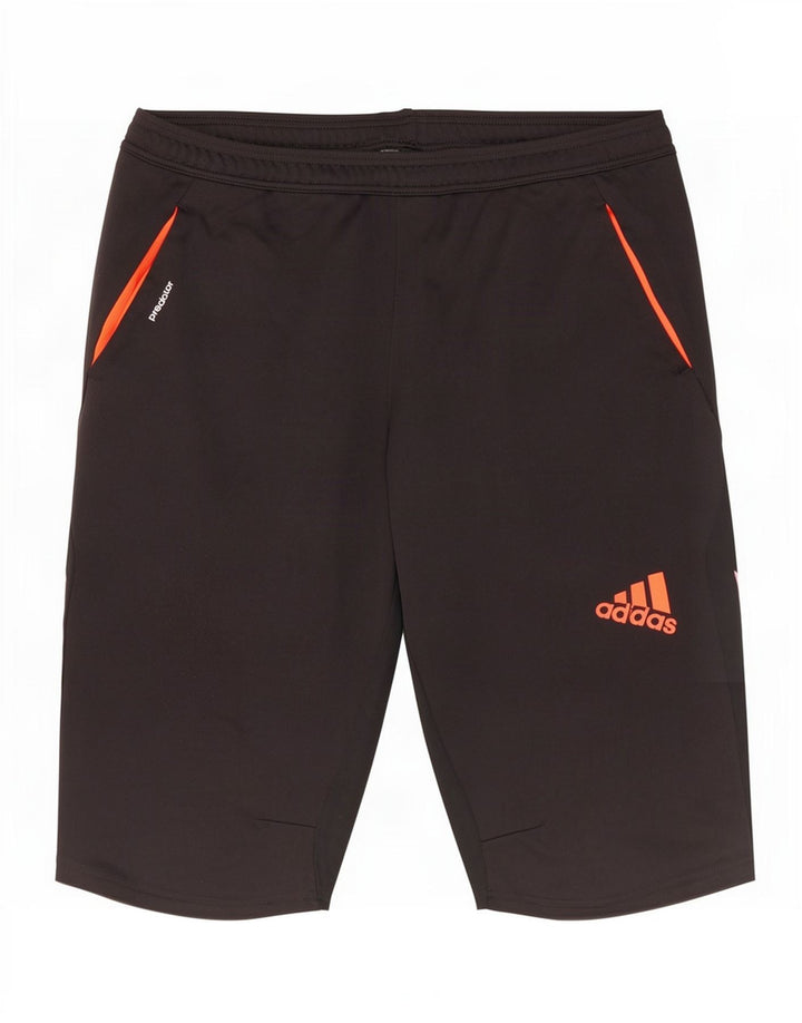 Pantaloncini sportivi Adidas Predator da uomo XL in poliestere color block nero