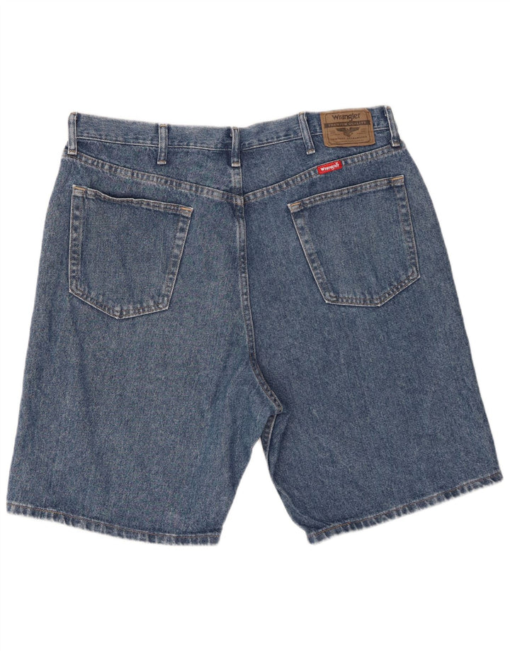 Pantaloncini di jeans da uomo Wrangler W38 XL in cotone blu