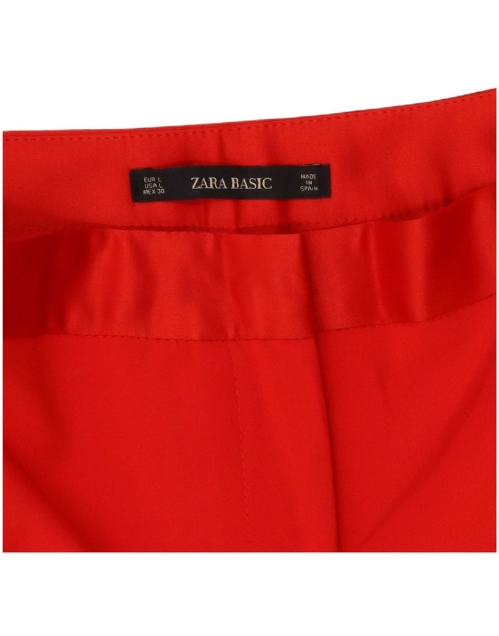 Pantaloni da abito slim Zara da donna grandi W32 L27 rossi