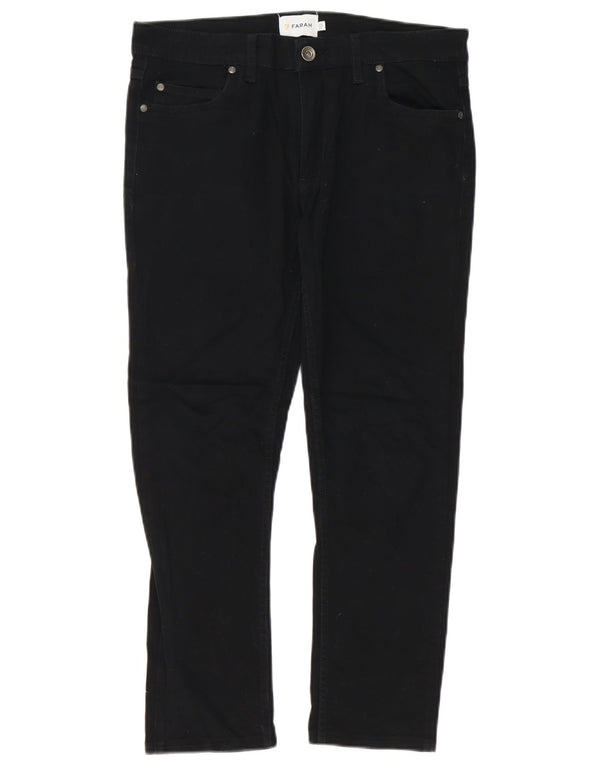 Pantaloni casual dritti da uomo FARAH W30 L25 cotone nero