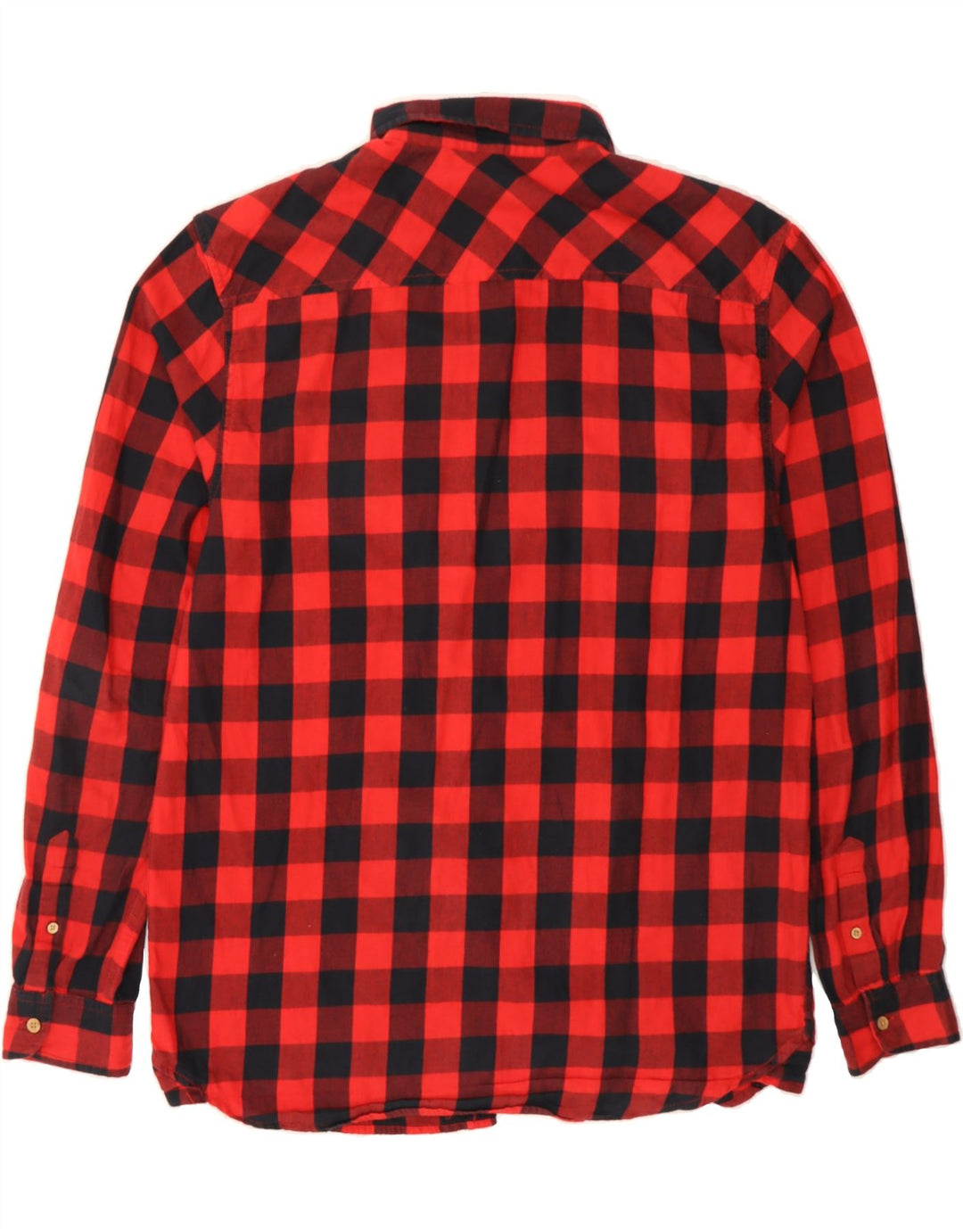 SCOUT Mens Flannel Shirt XL Red Check Cotton Vintage Scout and Second-Hand Scout from Messina Hembry 