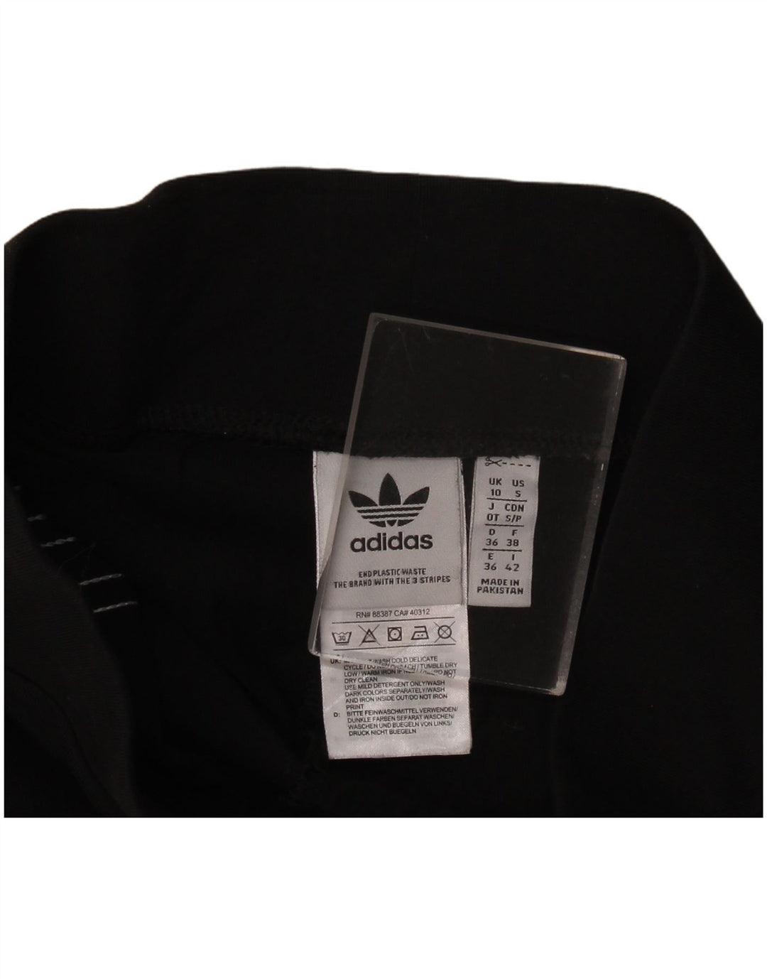 Leggings Adidas da donna UK 10 piccolo cotone nero