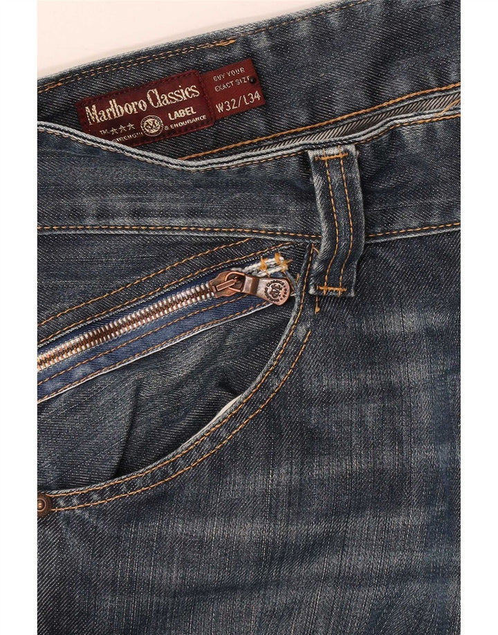 Jeans dritti da uomo Marlboro Classics W32 L28 cotone blu