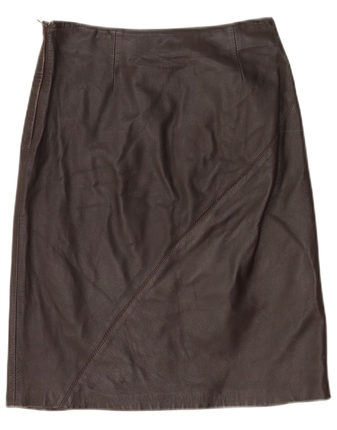 Lorena Antoniazzi Gonna in Pelle Donna IT 42 Media W26 Pelle Marrone