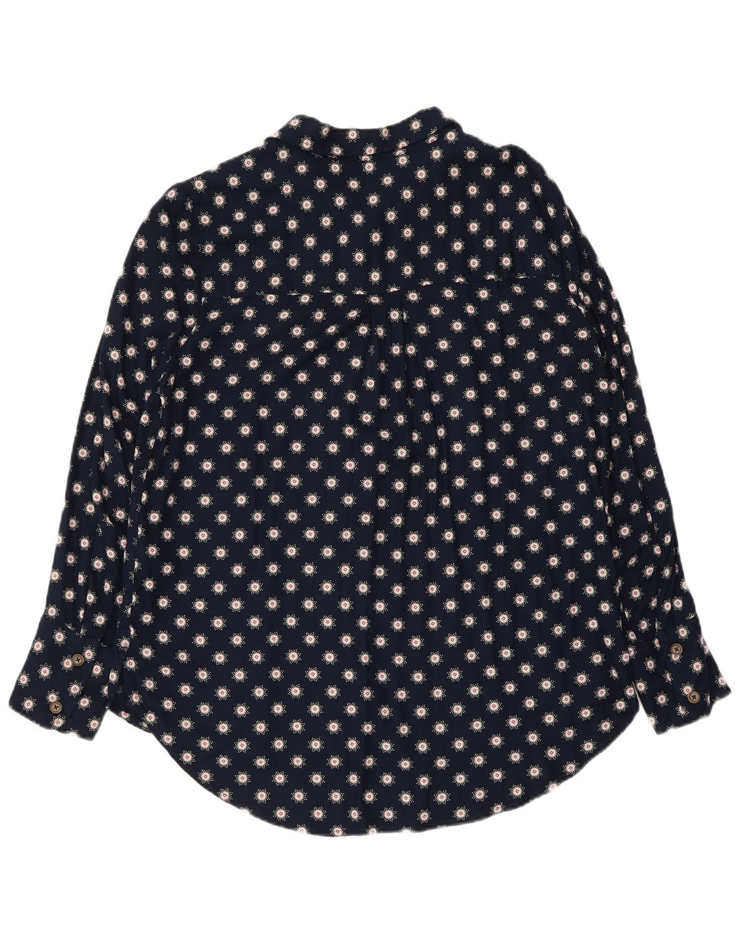 Camicetta da donna Marks & Spencer UK 12 Viscosa floreale blu navy media