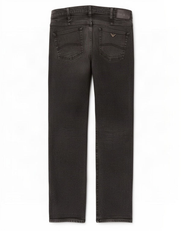 Jeans dritti da donna Armani W32 L33 cotone grigio