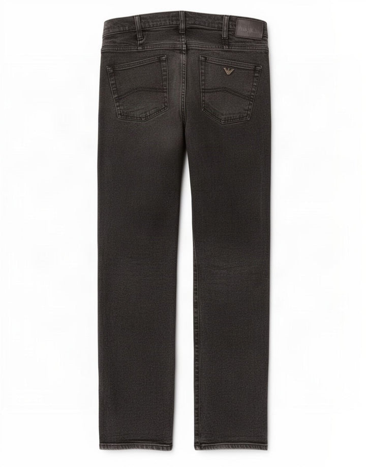 Jeans dritti da donna Armani W32 L33 cotone grigio