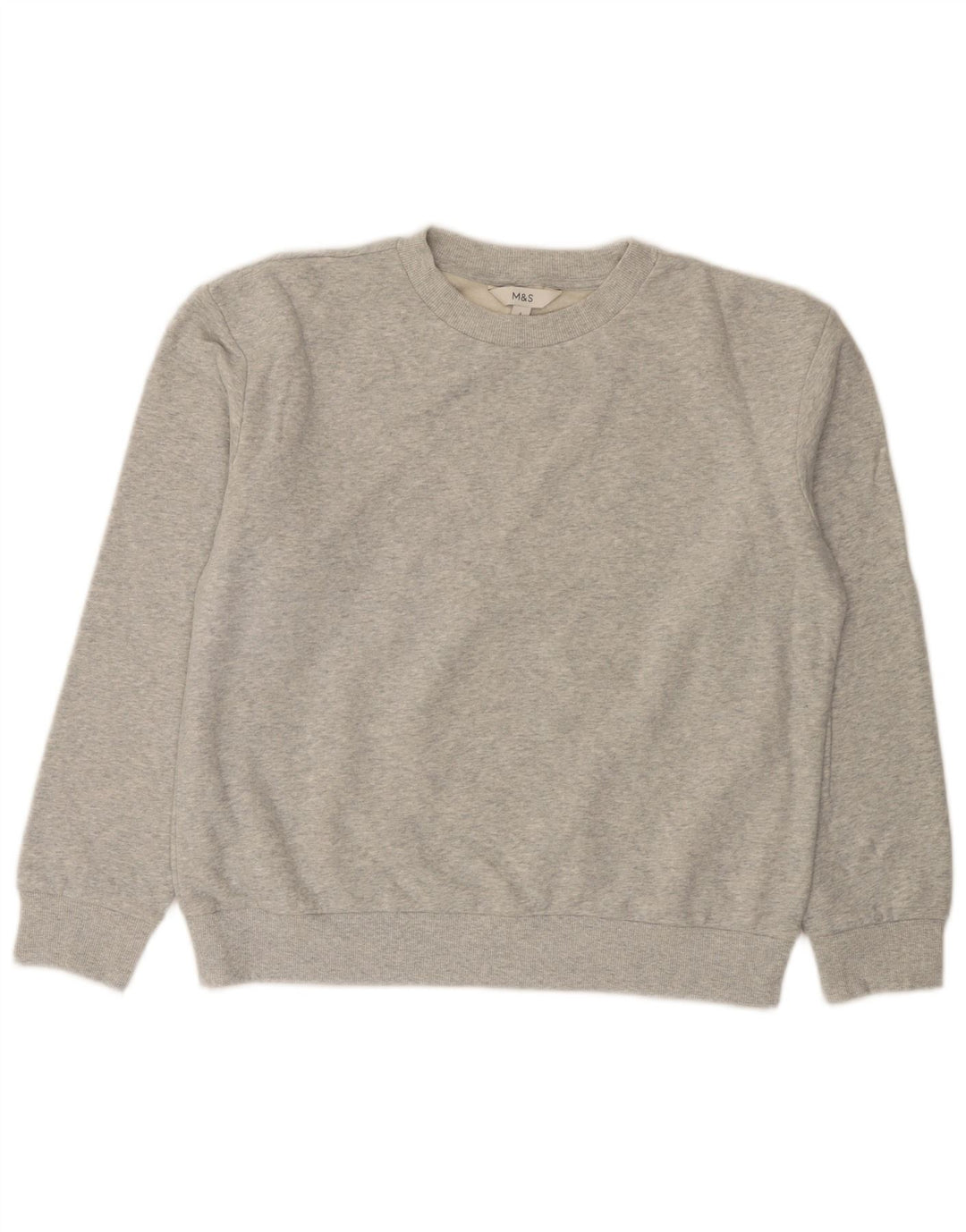 Felpa da uomo Marks & Spencer piccola in cotone grigio