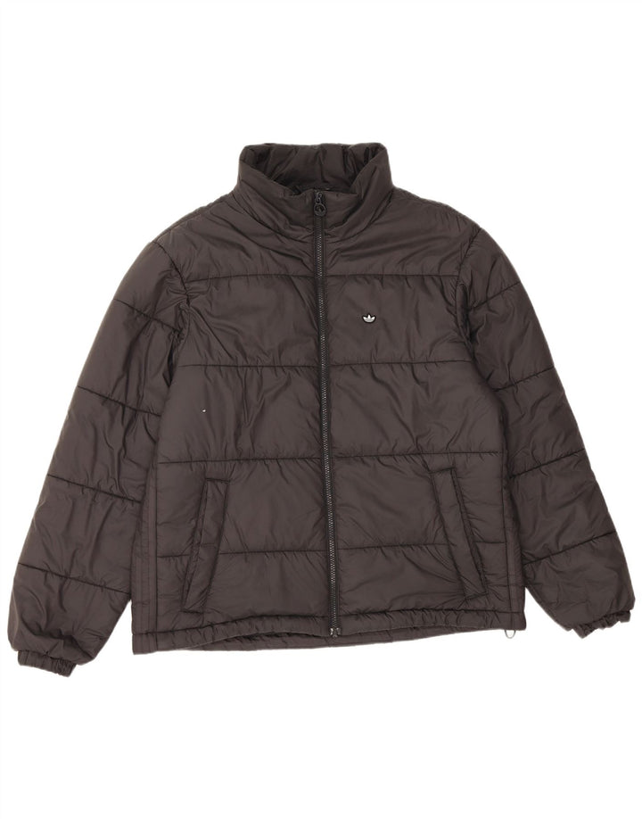 Giacca imbottita Adidas da uomo vestibilità ampia UK 36 piccola poliestere nero