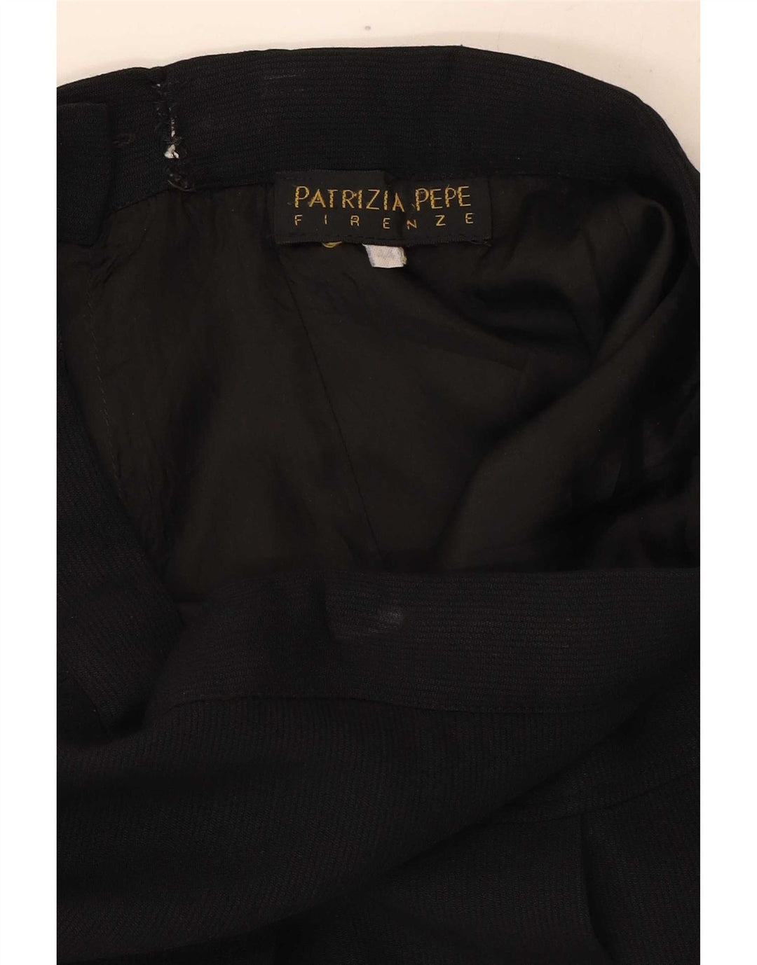 Gonna a trapezio plissettata da donna Patrizia Pepe IT 44 media W28 nera