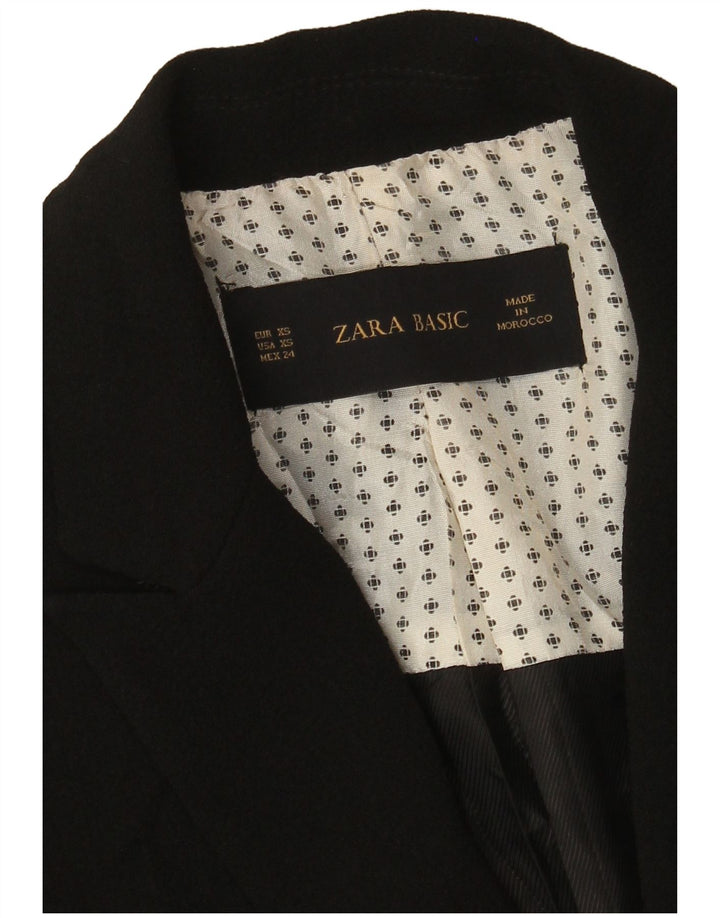Giacca blazer a 1 bottone da donna Zara UK 6 XS nera