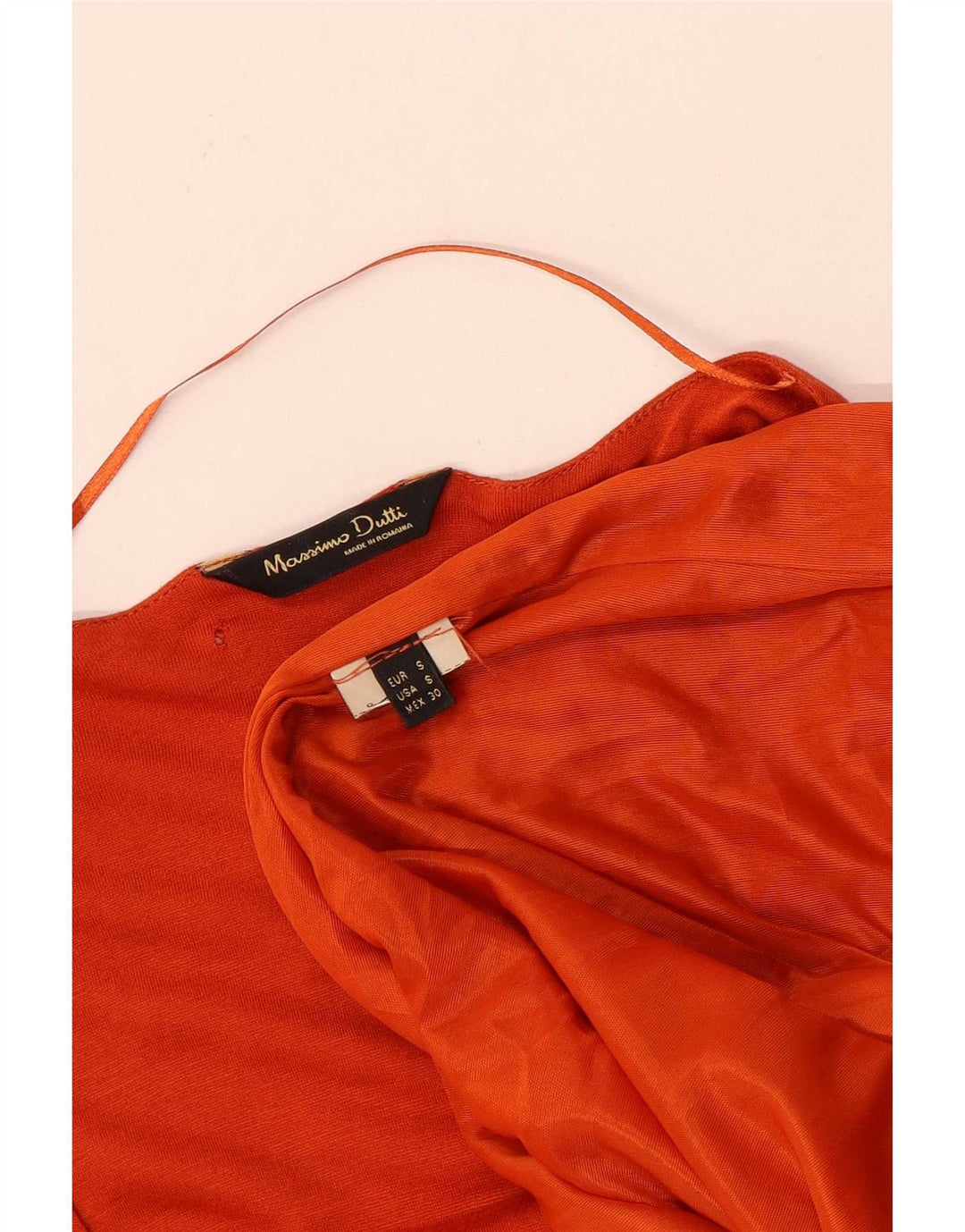 Abito basic da donna Massimo Dutti UK 10 piccolo arancione