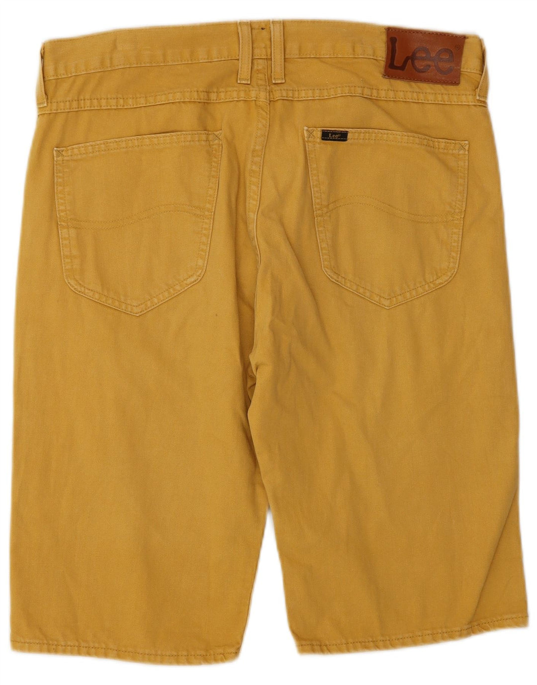 Pantaloncini di jeans da uomo Lee W32 cotone giallo medio
