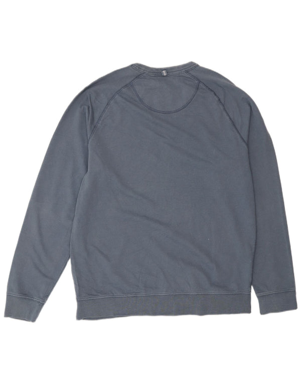 Felpa grafica da uomo Fat Face Maglione grande cotone blu