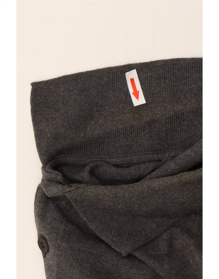 Polo ASICS da uomo grande in cotone grigio