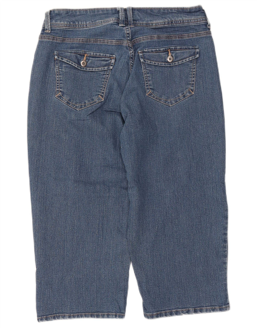 LEE Womens Riders Capri Jeans US 8 Medium W30 L18  Blue Cotton