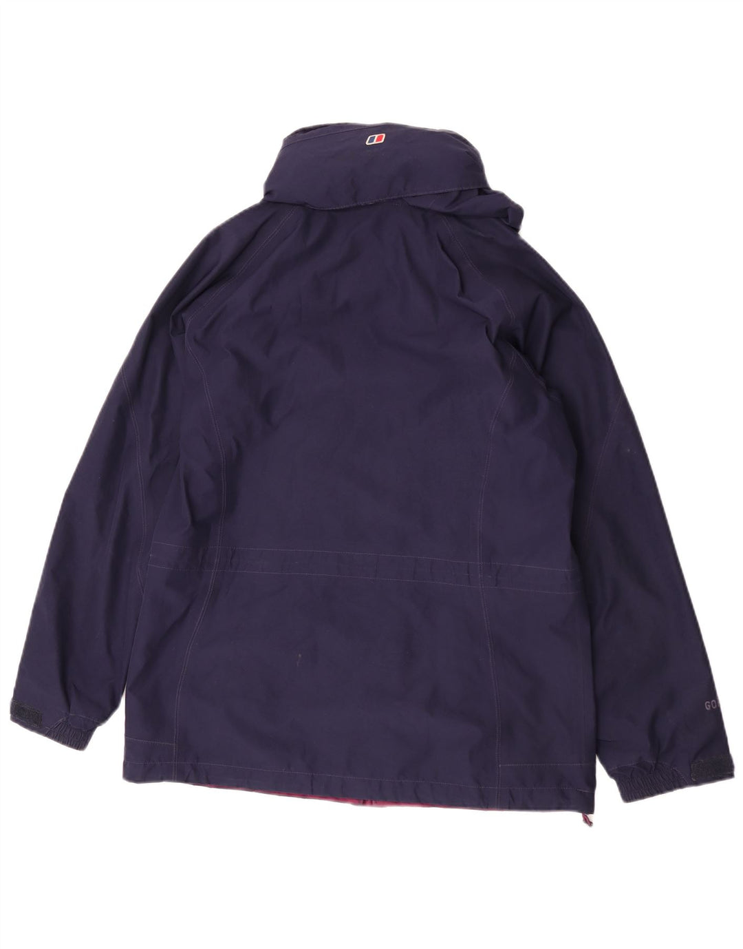 Giacca antipioggia da donna con cappuccio Berghaus UK 12 medio blu navy poliestere