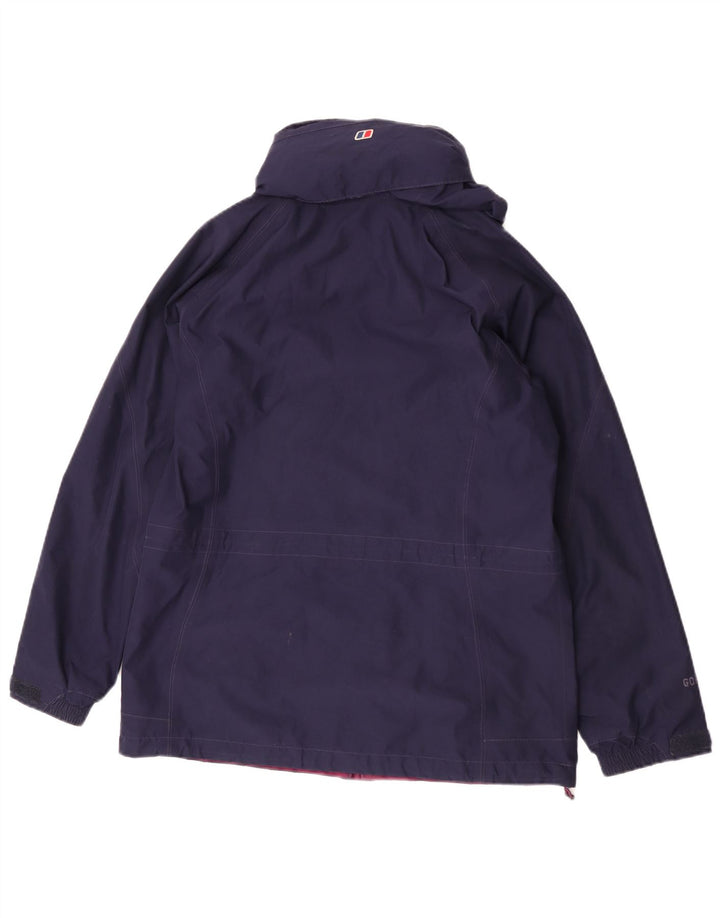 Giacca antipioggia da donna con cappuccio Berghaus UK 12 medio blu navy poliestere