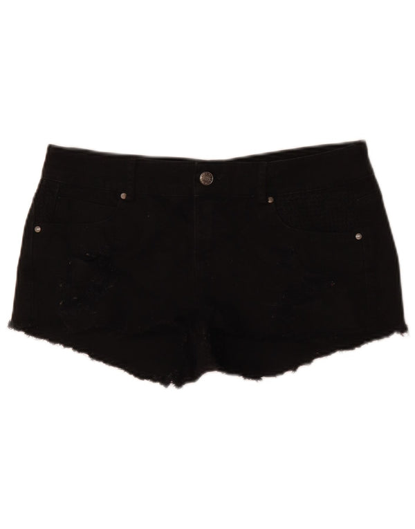 Pantaloncini di jeans da donna Zara EU 38 piccoli W28 neri