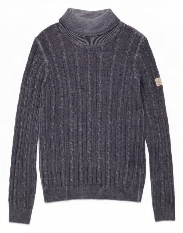 Maglione da uomo girocollo Murphy & Nye in cotone blu navy medio