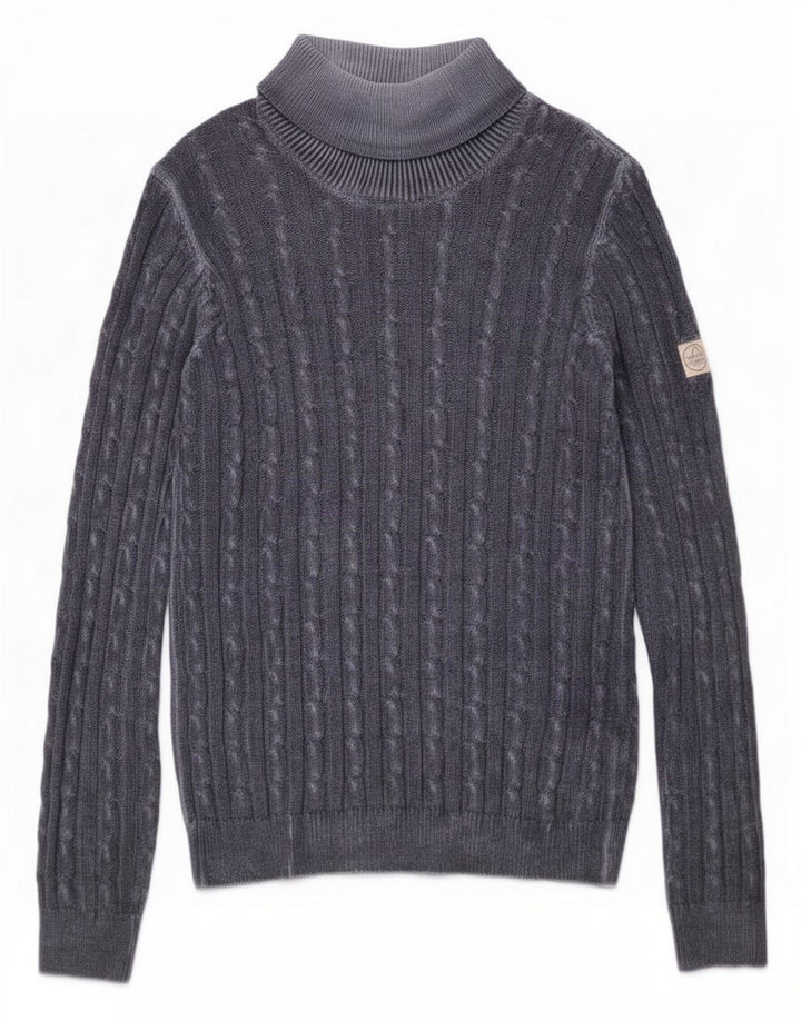 Maglione da uomo girocollo Murphy & Nye in cotone blu navy medio