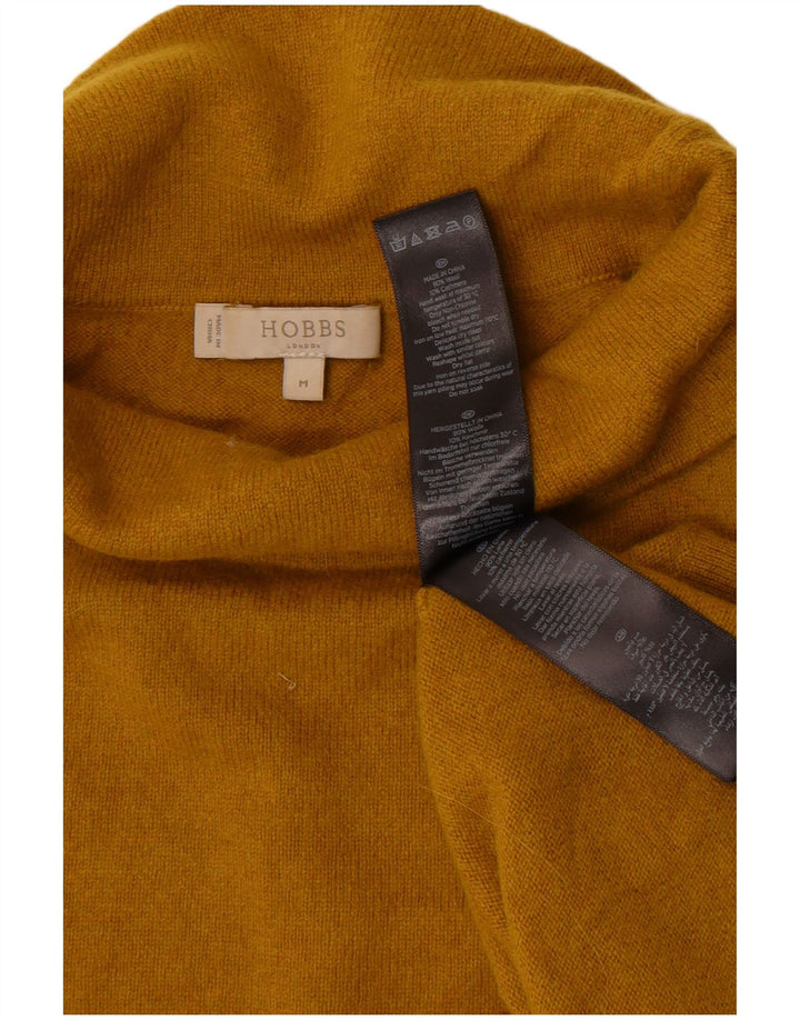 Maglione da donna Hobbs a collo alto corto UK 14 lana gialla media