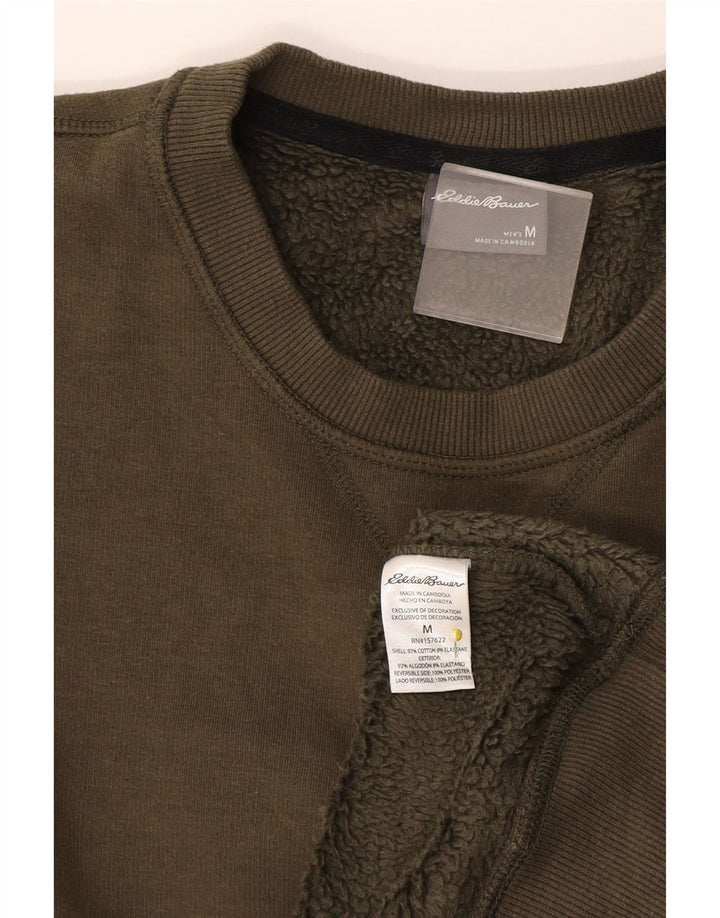 Felpa da uomo Eddie Bauer in cotone medio kaki