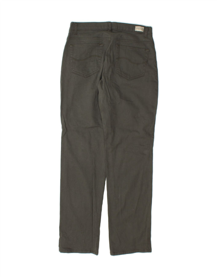 LEE Womens Mid Rise Straight Jeans US 8 Medium W30 L32 Khaki Cotton Vintage Lee and Second-Hand Lee from Messina Hembry 