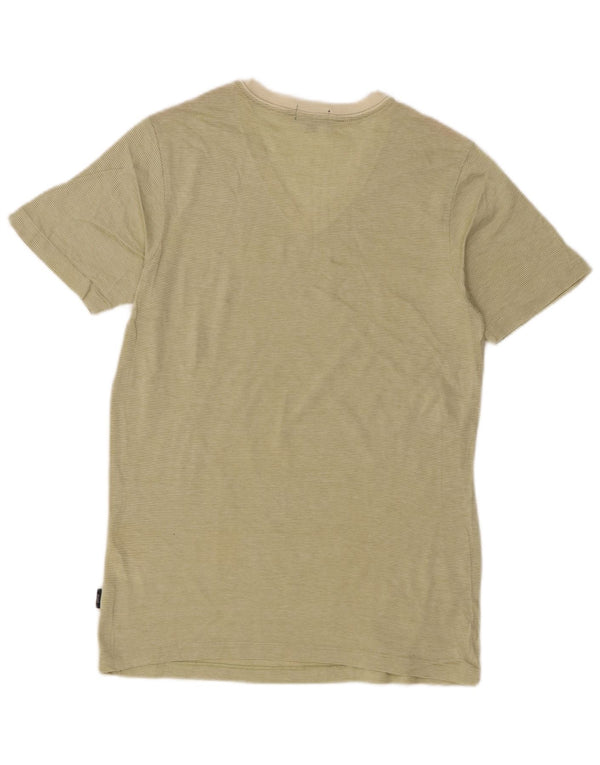 T-shirt da uomo Paul Smith Top piccolo in cotone gessato verde