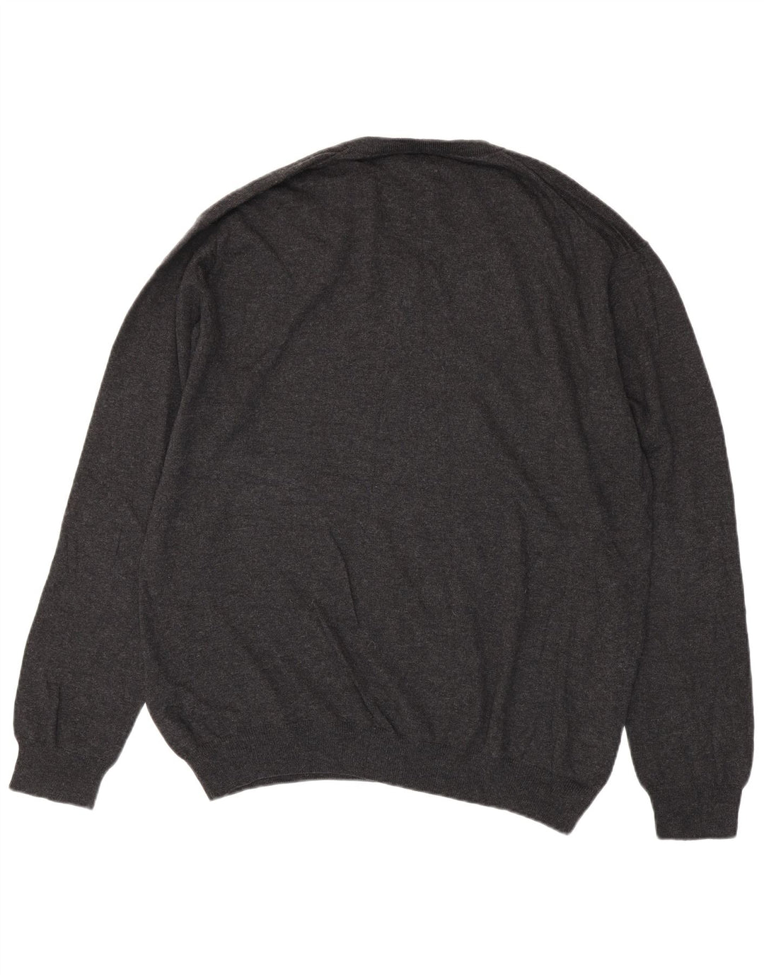 Maglione maglione da uomo con scollo a V Gant 2XL cotone grigio