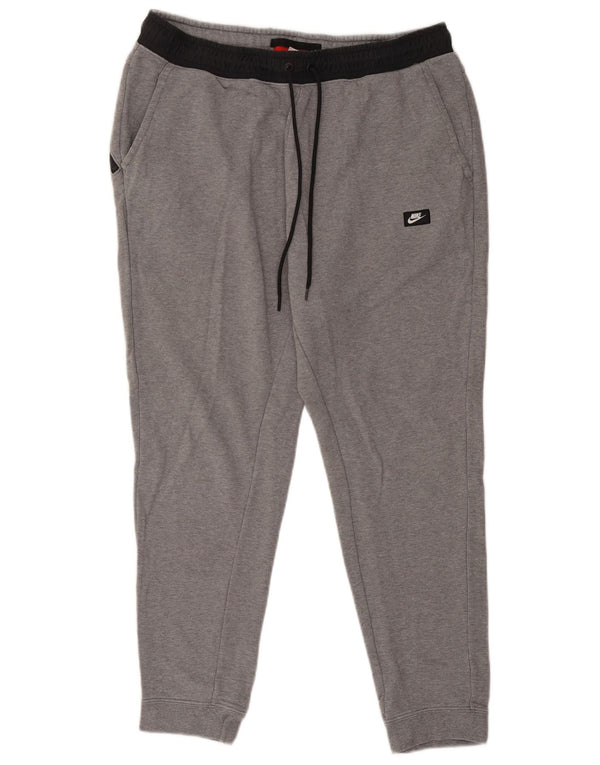 Pantaloni da tuta Nike da uomo XL in cotone color block grigio