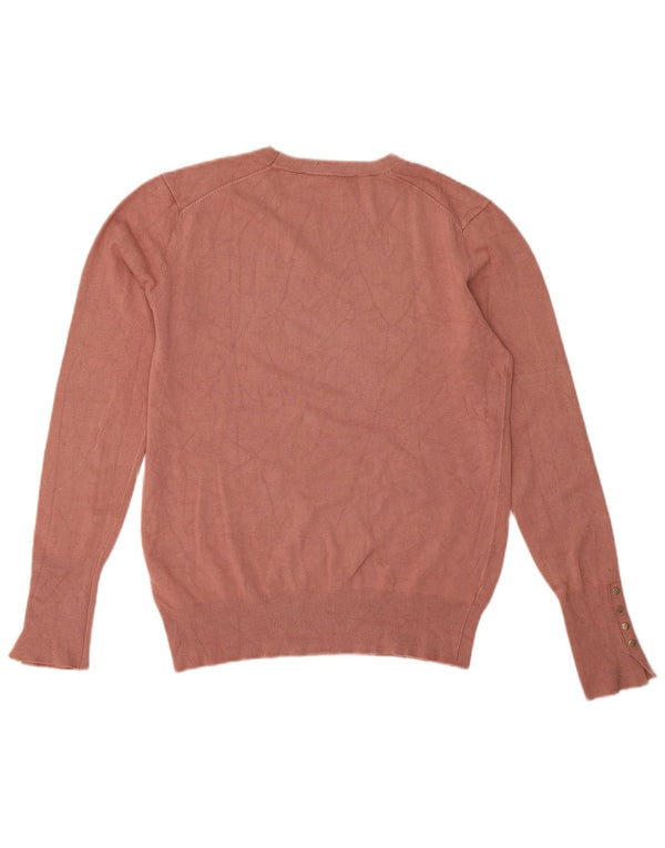 Maglione maglione girocollo da donna Zara UK 18 XL viscosa rosa