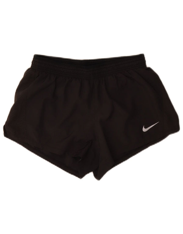 Pantaloncini sportivi Nike da donna Dri Fit UK 12 medio nero poliestere