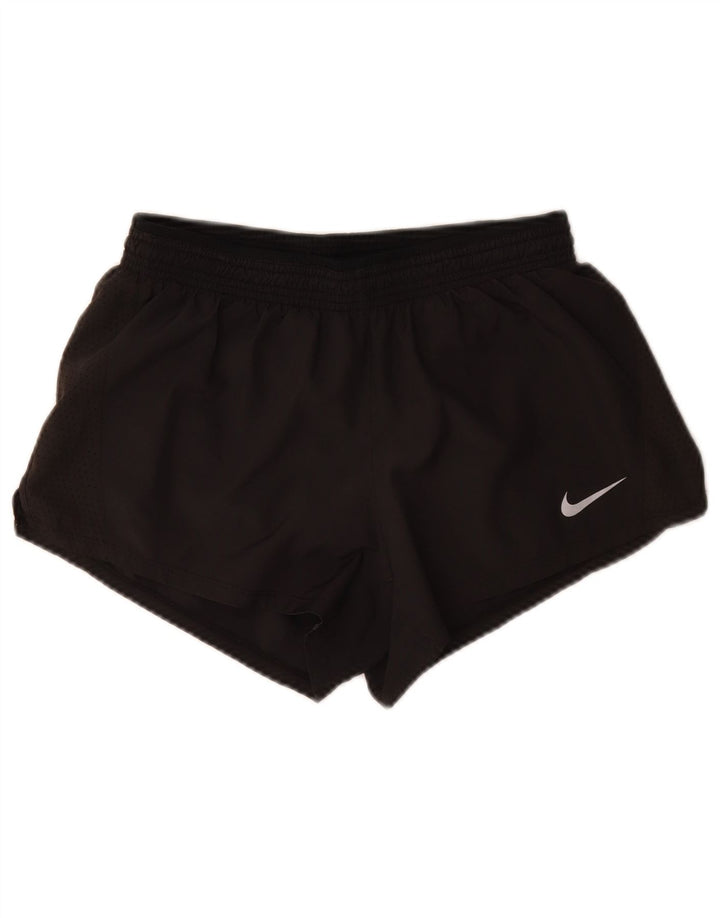 Pantaloncini sportivi Nike da donna Dri Fit UK 12 medio nero poliestere