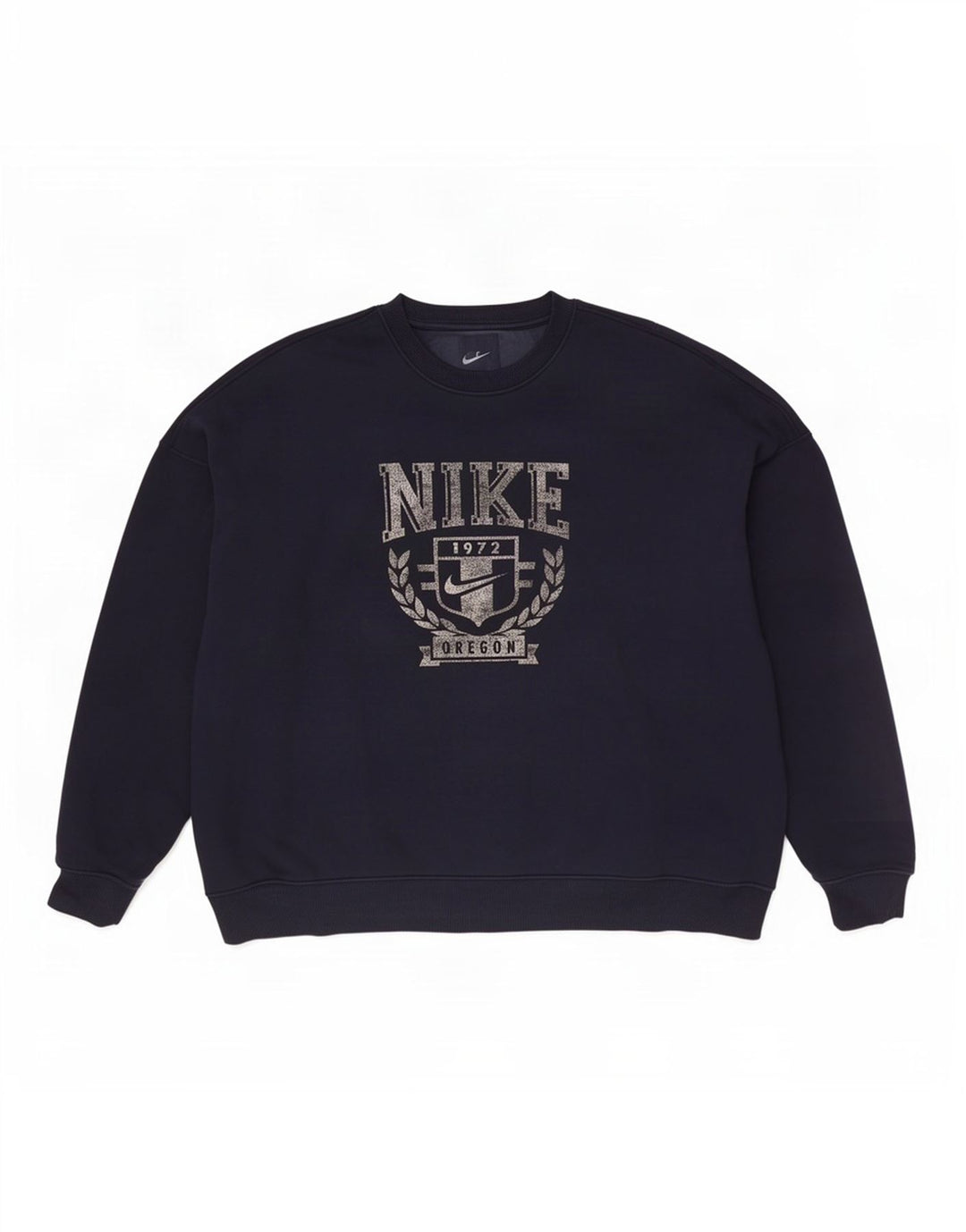 Felpa da uomo Nike Oregon Graphic Loose Fit, maglione medio blu navy