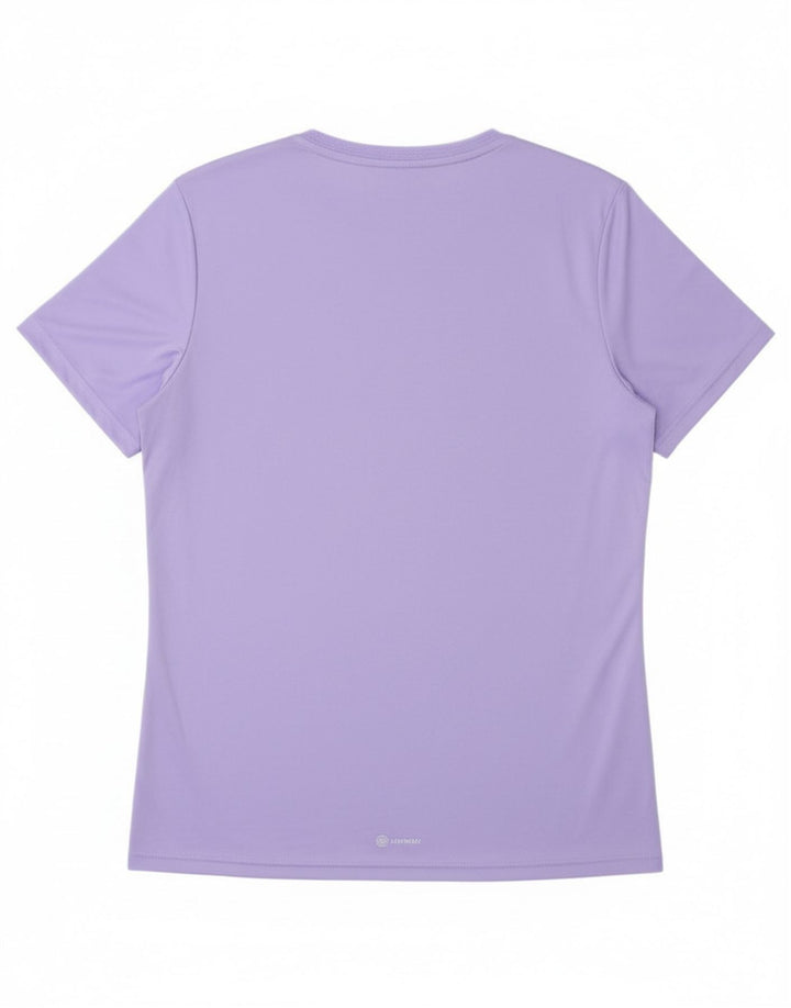 T-shirt Adidas Aeroready da uomo Top in poliestere viola medio