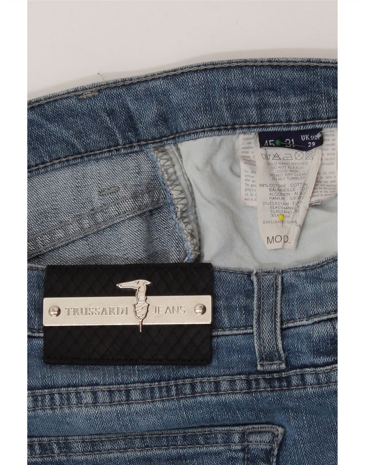 Jeans Dritti Donna Trussardi W29 L29 Cotone Blu
