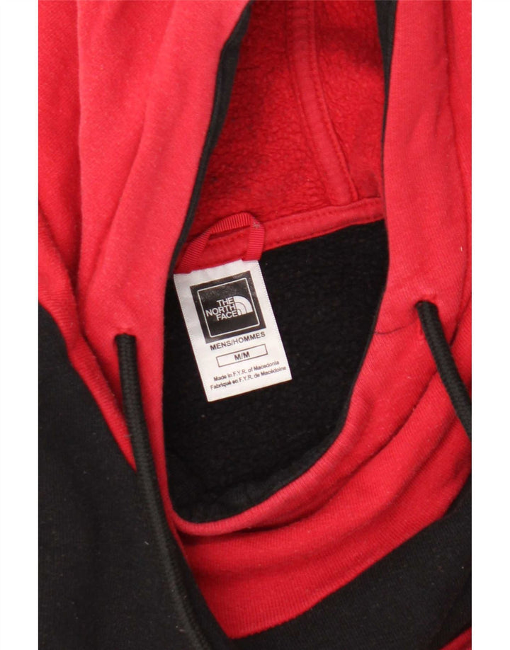 Felpa con cappuccio da uomo The North Face rosso medio color block