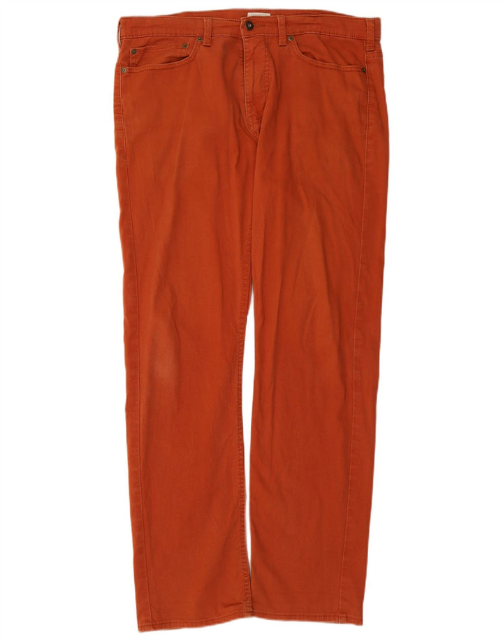 DOCKERS Pantaloni casual dritti da uomo W32 L32 cotone marrone